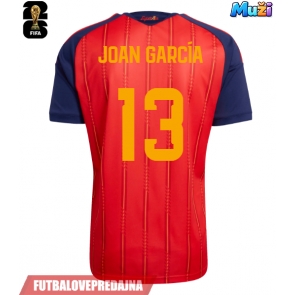 Lacne Muži Futbalové dres Španielsko Joan Garcia #13 MS 2026 Krátky Rukáv - Domáci